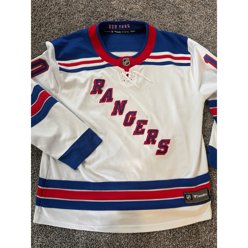 New York Rangers Artemi Panarin Fanatics NHL Jersey Mens 2XL White Road Hockey